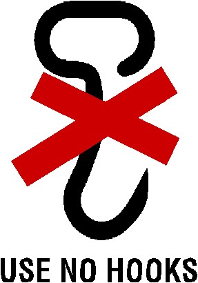 3 x 4 Use No Hooks Label T34ISH006